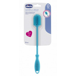 CHICCO BROSSE A BOUTEILLE SILICONE BLEU