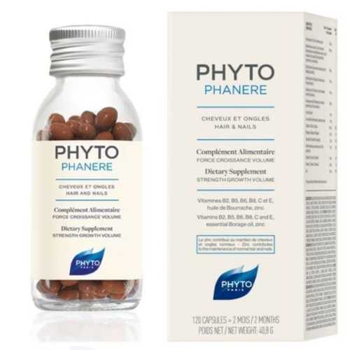PHYTO Phytophanère Cheveux et Ongles, 120 capsules